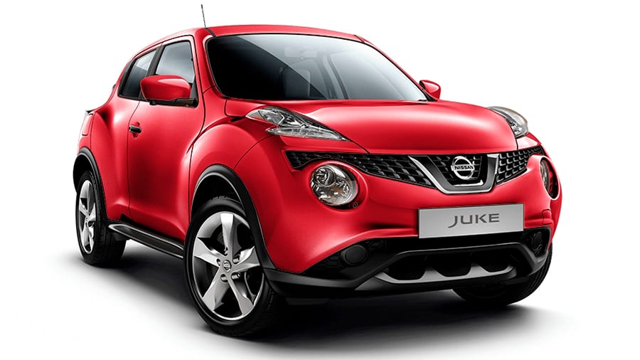 Nissan Juke rojo sólido