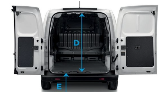 Dimensiones de carga Nissan e-NV200